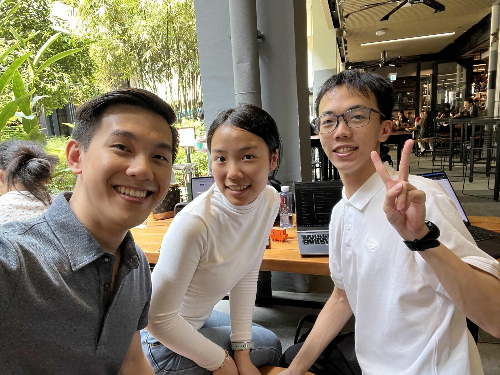 Eric with two young Claude Code Community Day attendees