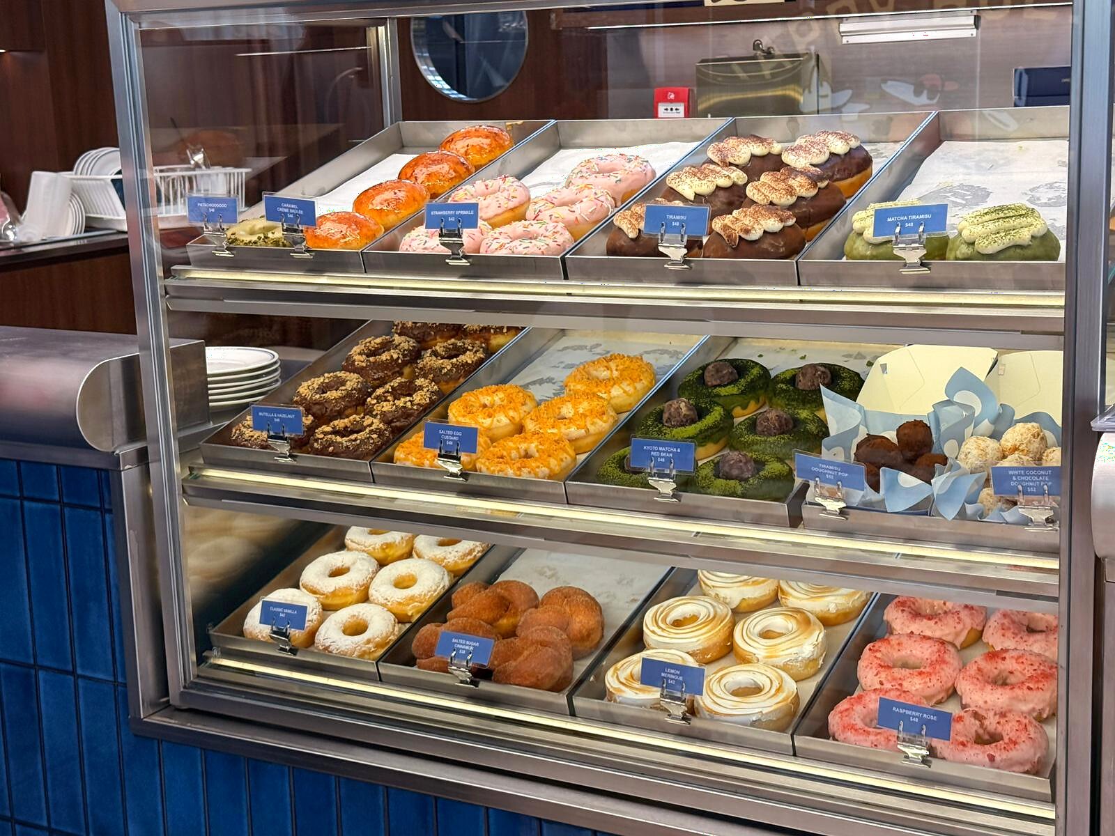 Drop By Dough pastry case during the event